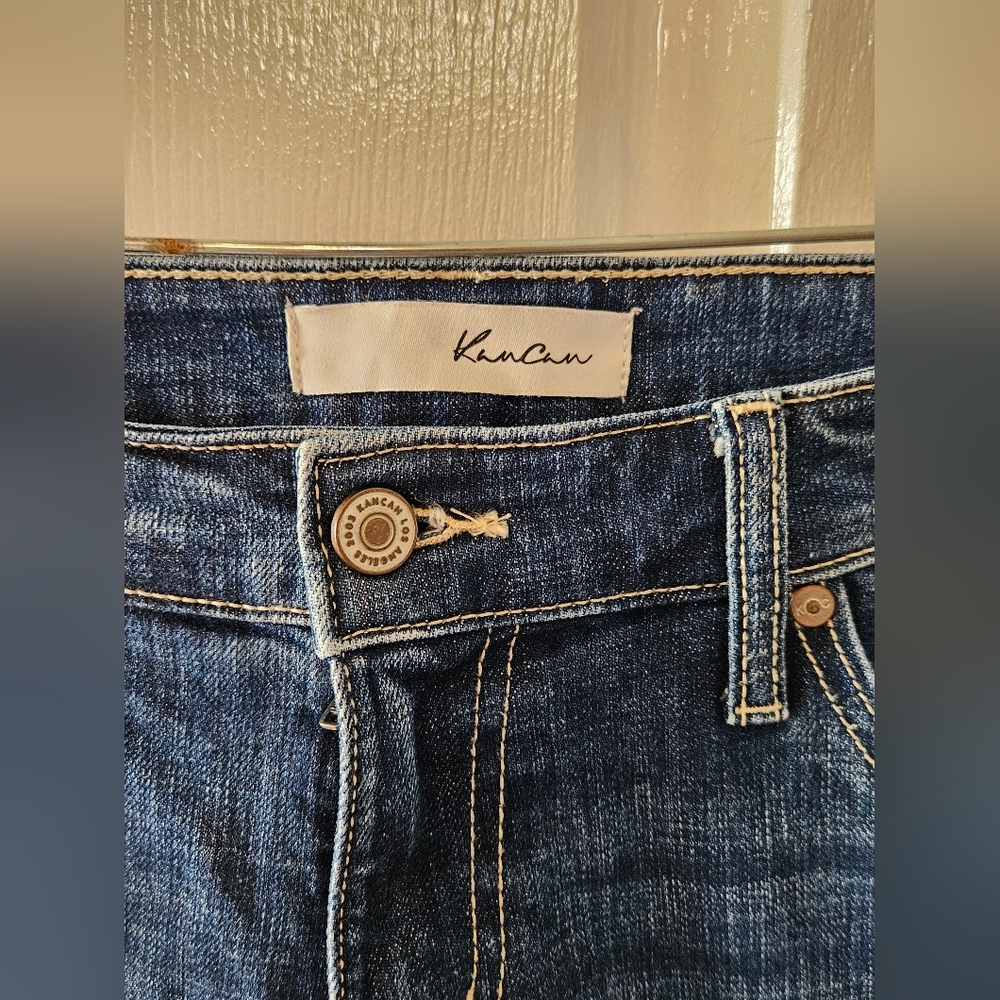 KanCan Blue Boyfriend Jeans Relaxed Distressed 7 / 27 - Picture 4 of 5